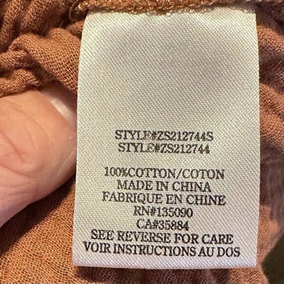 Z Supply Romper Womens XS Zephyr Gauze Brown - Picture 5 of 6